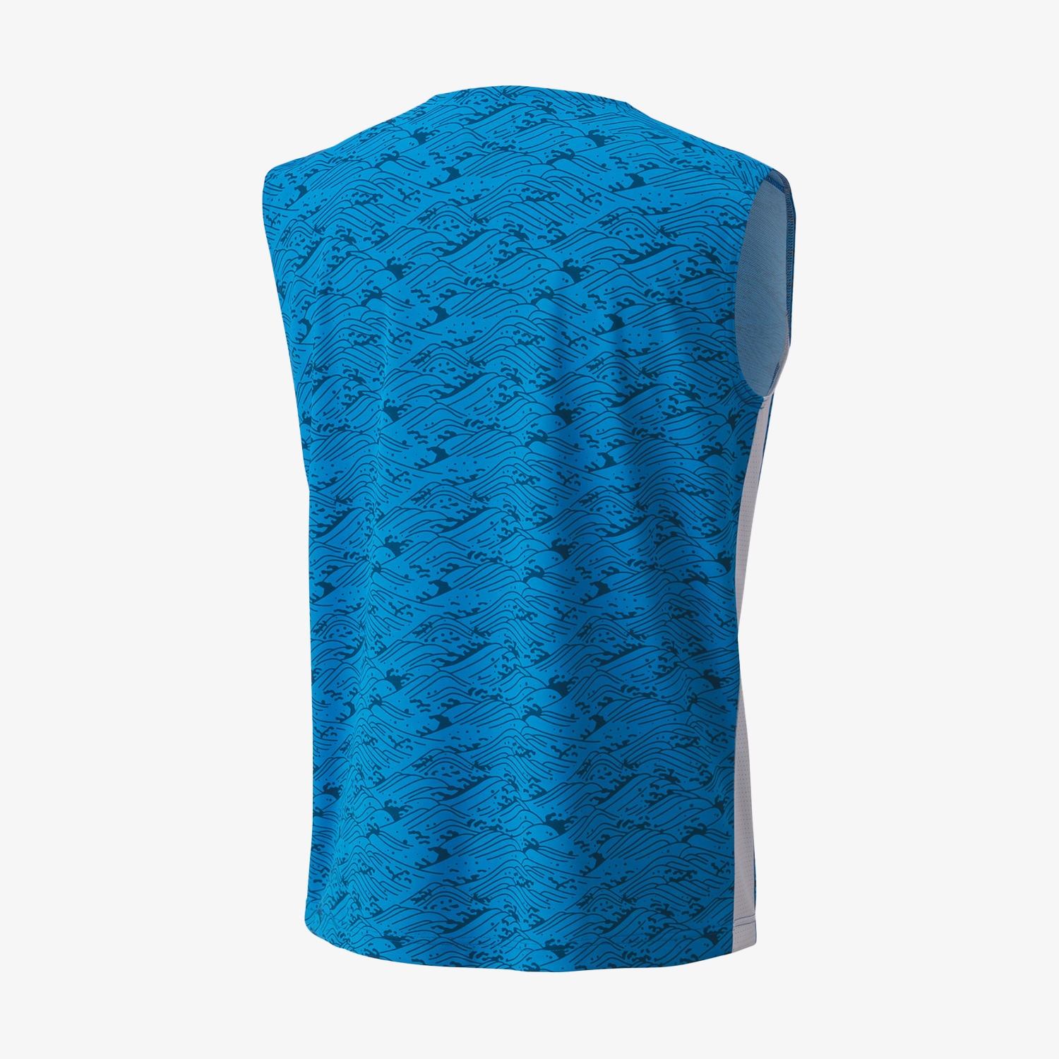 Yonex Men's Breathable Quick-Dry Sleeveless Tennis Shirt 10614 - Lightweight Performance Top for Hot Weather & Tournament Play (Blue)