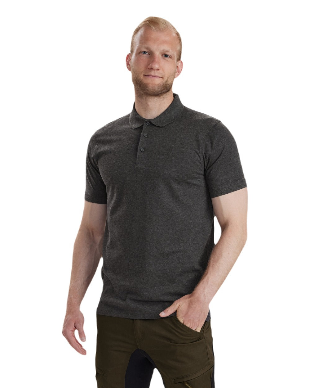 Deerhunter Gunnar Men's Performance Polo Shirt - Moisture Wicking, Breathable & Comfortable for Golf, Tennis & Casual Wear