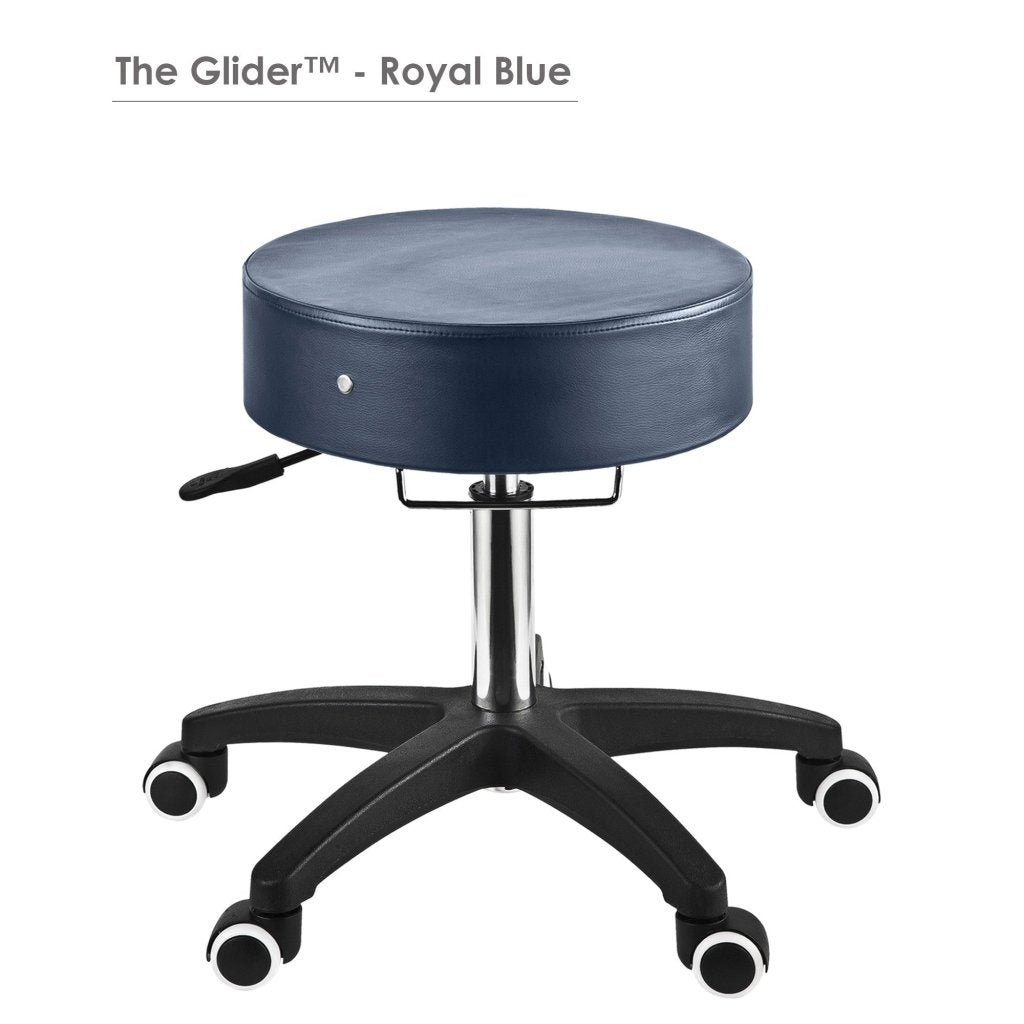 Professional Hydraulic Rolling Stool - Ergonomic Adjustable Swivel Chair for Massage, Barber, Dental, Tattoo & Beauty Salons | Comfortable Therapist Stool for Clinics, Spas, Home & Office Use | Ideal for Long Work Sessions & Precision Tasks