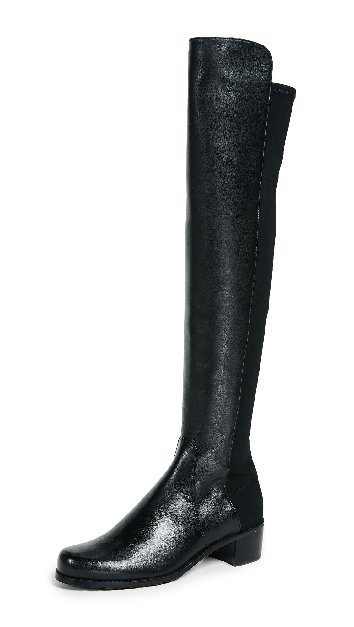 Stuart Weitzman Women's Reserve Tall Boots - Genuine Leather Knee High Riding Boots for Women, Comfortable Heel & Stylish Winter Fashion (Perfect for Office, Date Night & Cold Weather Outfits)