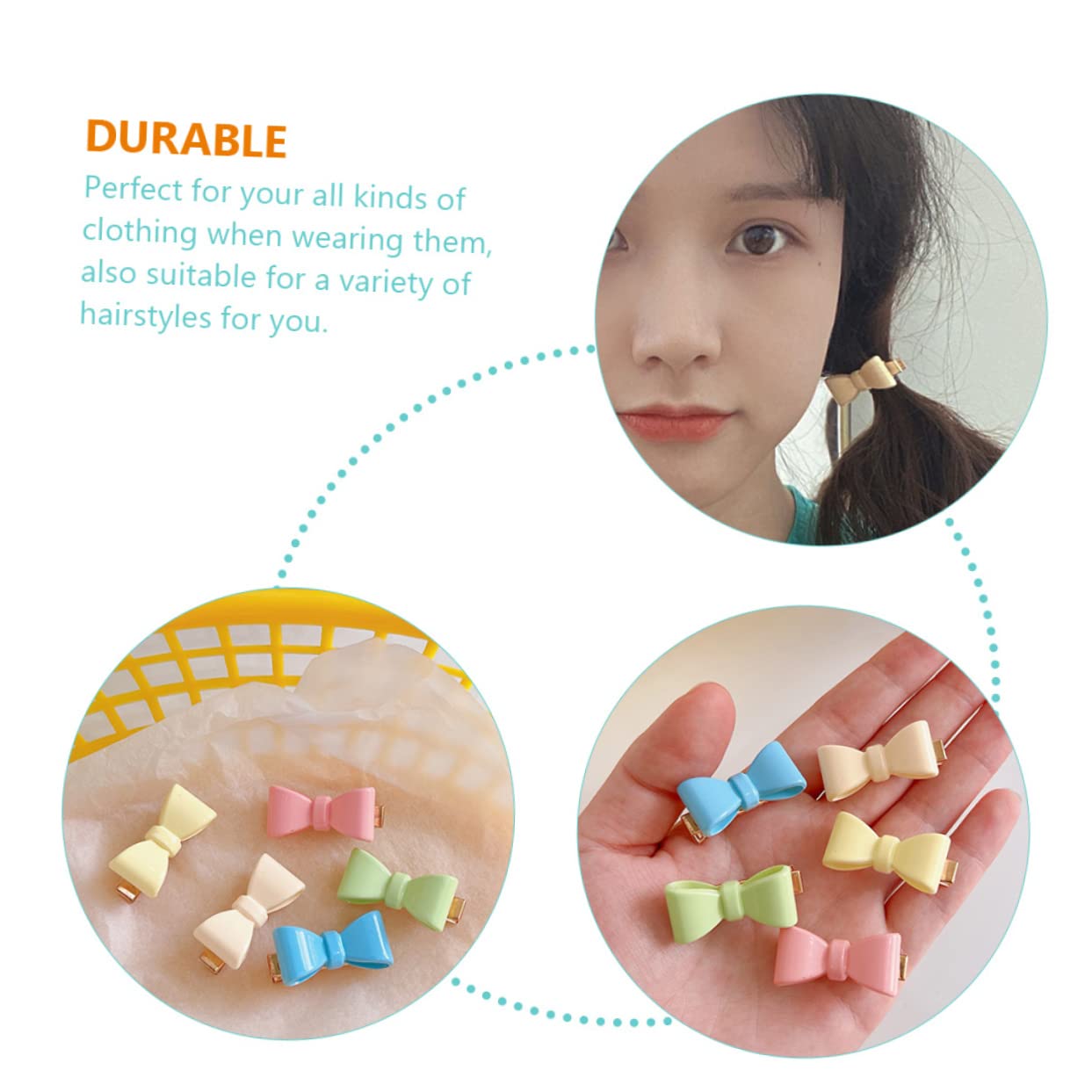 Minkissy 10pcs Hair Clips for Girls - Cute Toddler Hair Bows, Barrettes & Hairpins - Metal Hair Accessories for Kids, Students (Sweet & Stylish) - Perfect for School, Parties & Everyday Wear