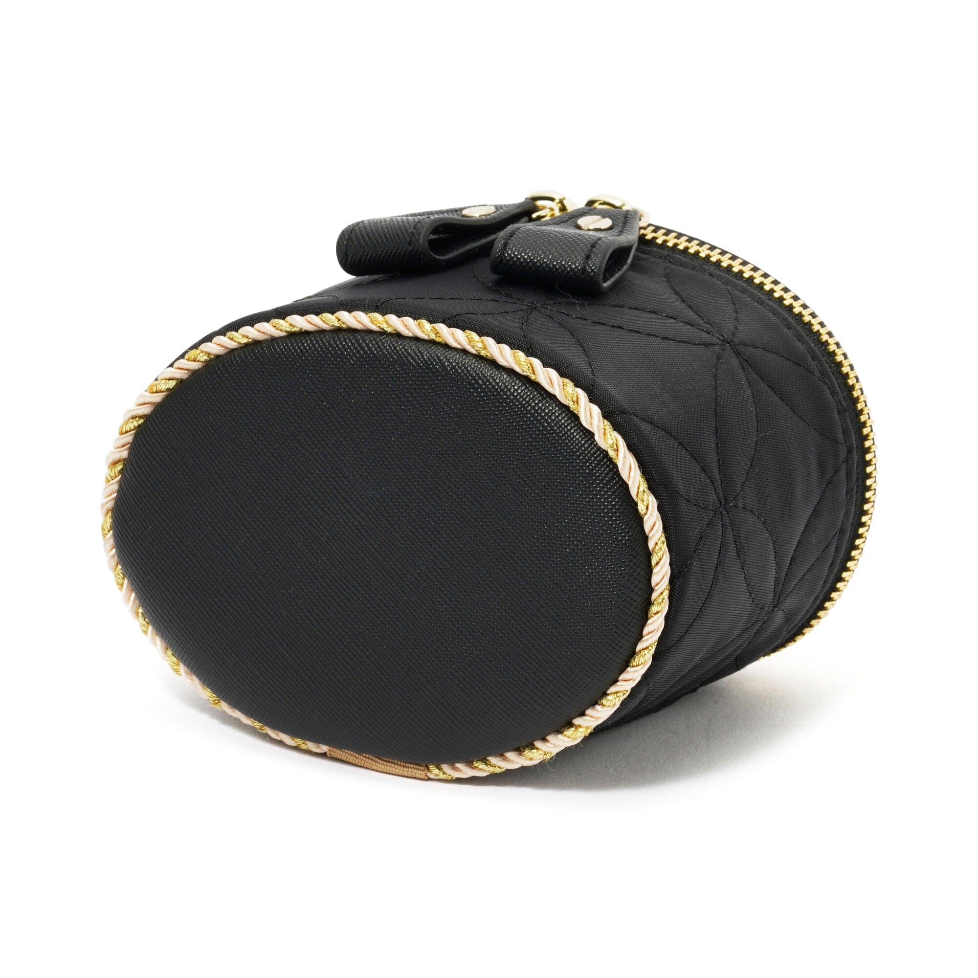 Bell Vanity Pouch Mini Black - Small Cosmetic Bag for Makeup & Travel Essentials | Perfect for Women's Purse, Gym, and Everyday Use