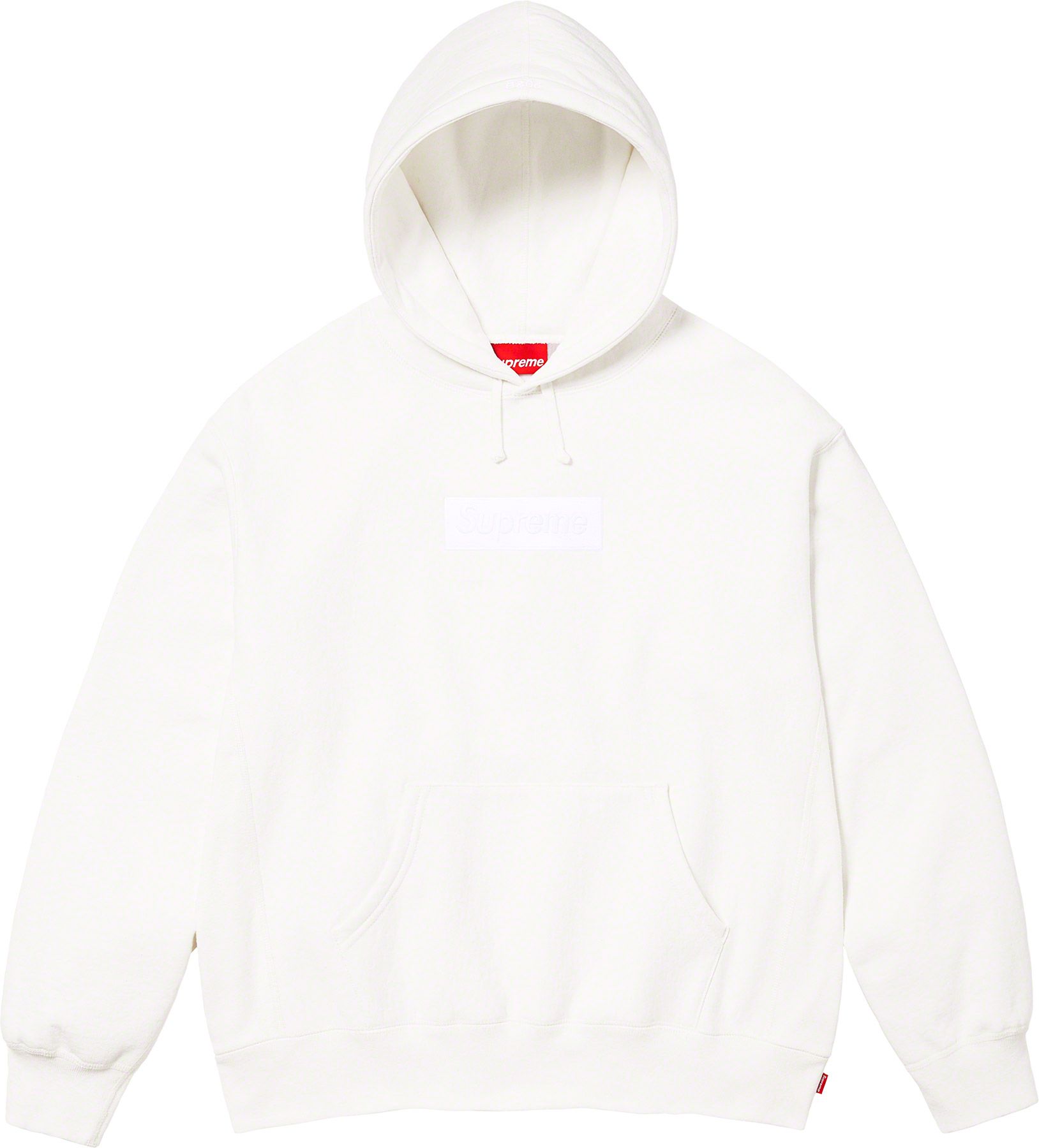 Supreme Box Logo Hooded Sweatshirt - White FW23 Collection | Streetwear Fashion Hoodie for Men & Women | Perfect for Urban Style & Casual Wear