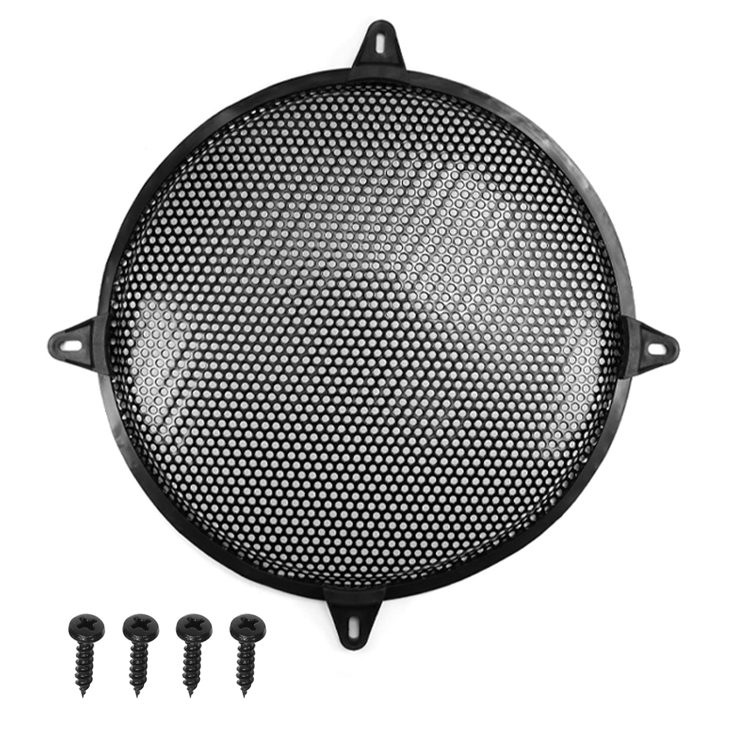 Fielect 8 Inch Speaker Grill Cover - Black Waffle Mesh Subwoofer Grill Guard for Audio Protection | Durable Speaker Accessories for Home Theater, Car Audio & Studio Sound Systems