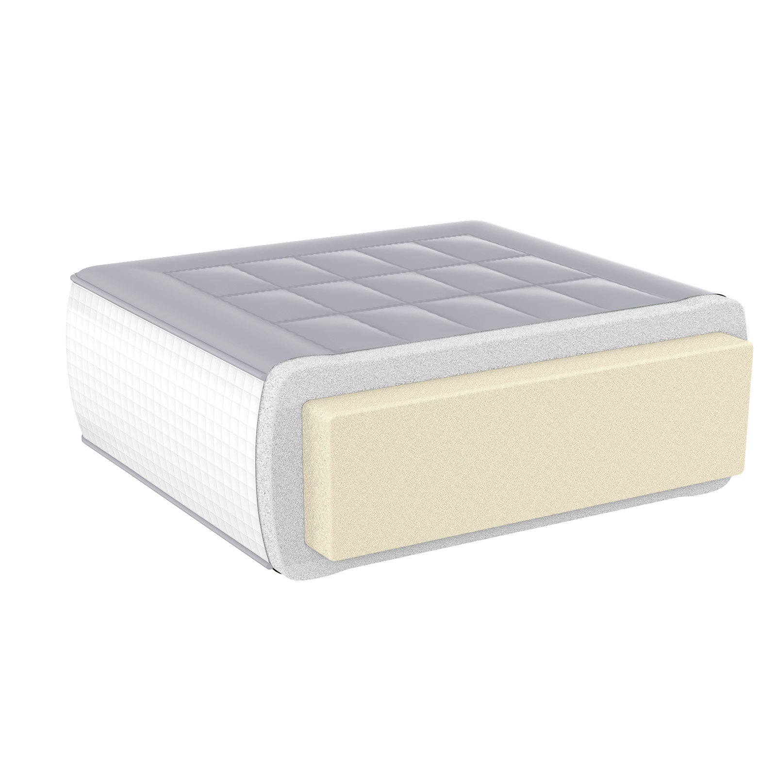 MAXYOYO 6-Inch Extra Thick Japanese Futon Mattress - Queen Size Floor Bed with Rectangle Quilted Design, Comfortable & Stylish for Home, Guest Room or Small Space - Grey