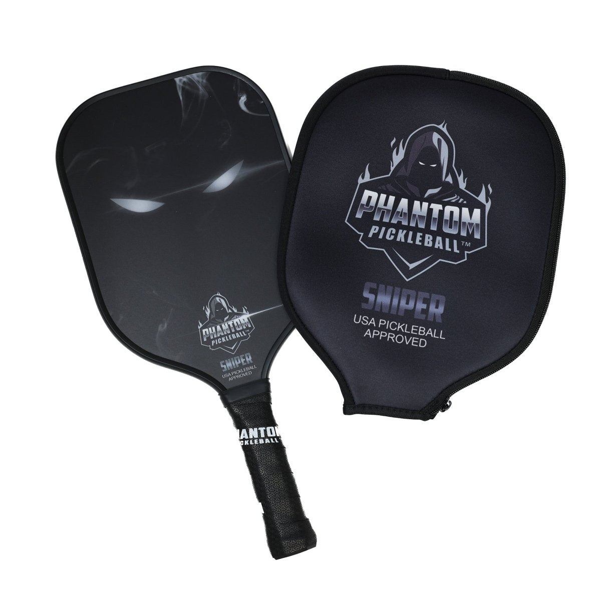 Phantom Sniper Pickleball Paddle - Premium Carbon Fiber Paddle for Competitive Play | Perfect for Tournaments & Recreational Games