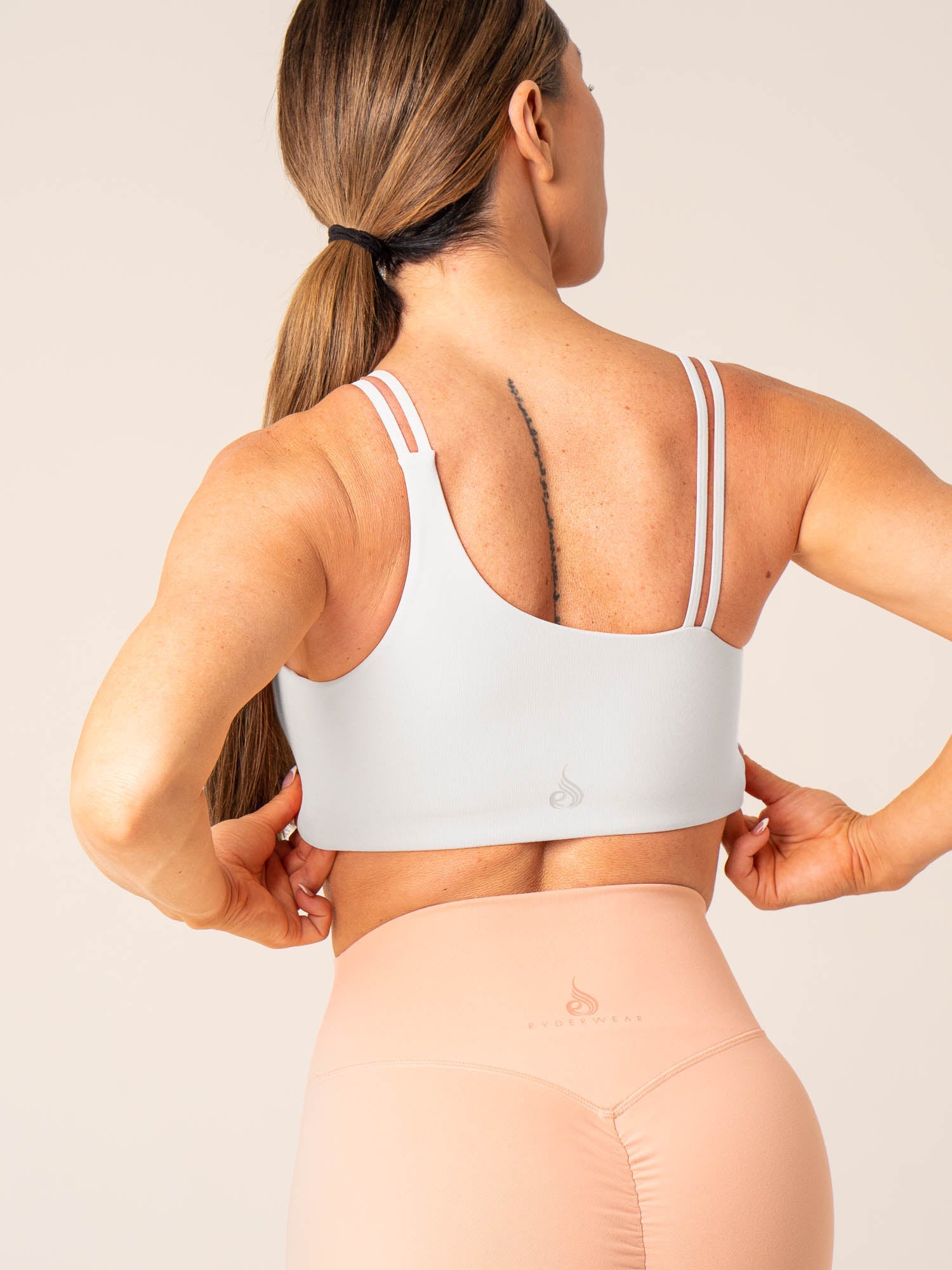 Unstoppable One Shoulder Sports Bra for Women - Breathable Workout Top for Running, Yoga & Gym - White | High Support Activewear for Fitness & Training
