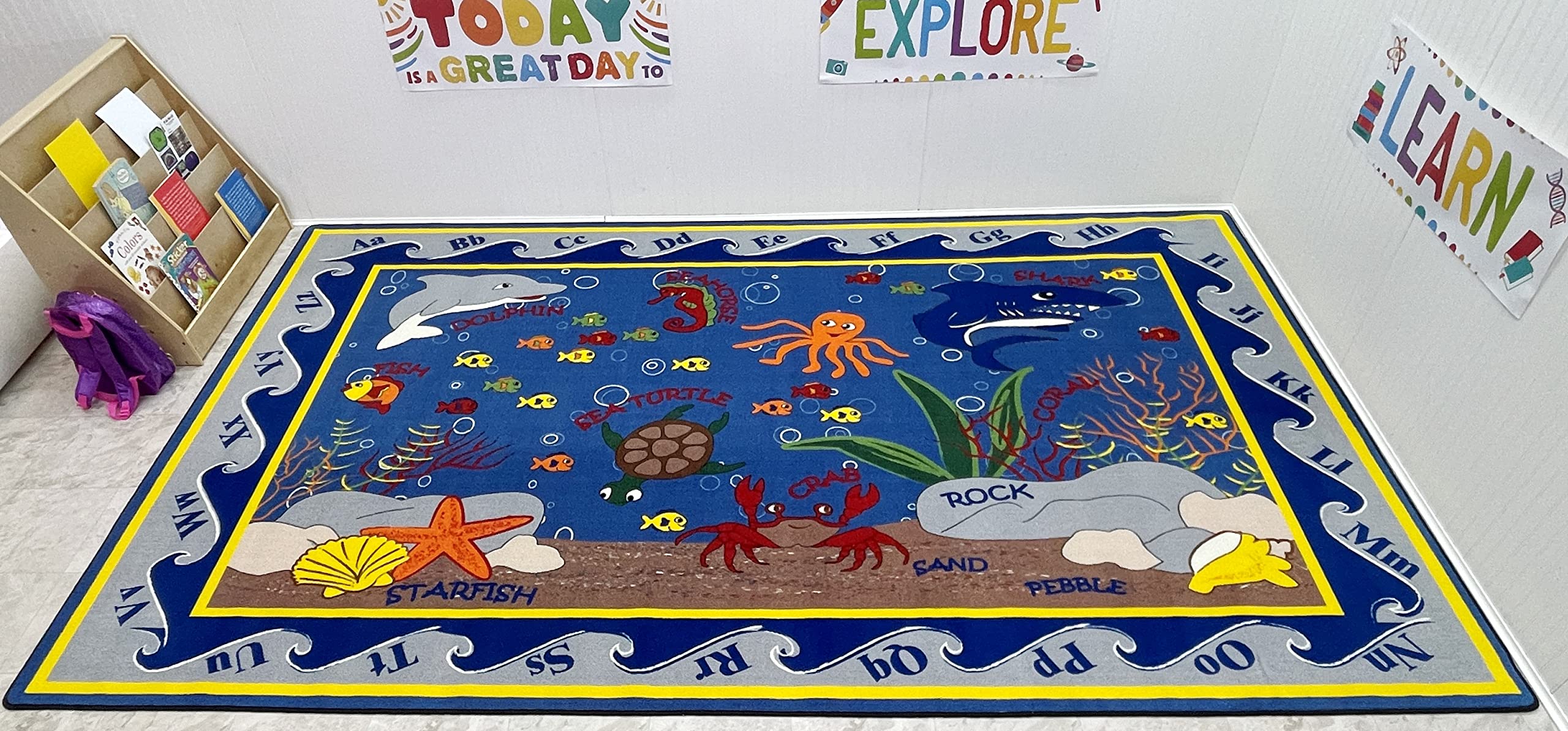 Educational Kids Carpet - 6' x 8'6