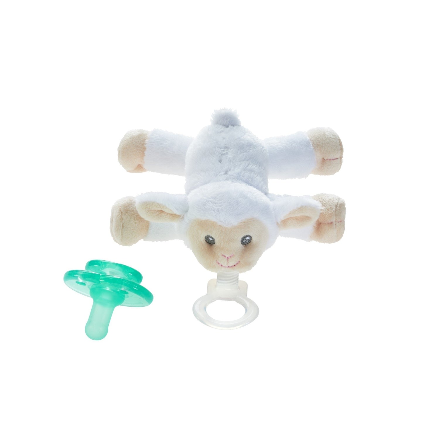 Paci Plushies Buddies - Soft Lovie Lamb with Cross for Babies | Comforting Stuffed Animal for Newborns & Toddlers | Perfect for Nursery, Crib, and Travel