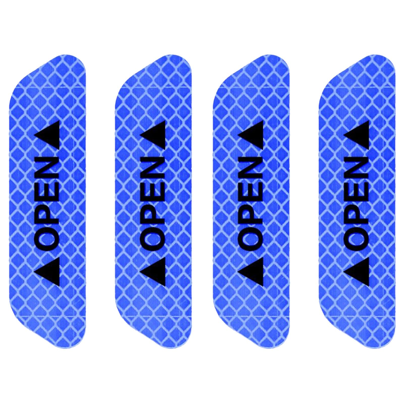 Universal Reflective Warning Stickers for Cars - Anti-Collision Safety Decals with Paw Print Design (Blue, One Size) - Perfect for Garage Floors, Parking Spaces & Road Safety Markings
