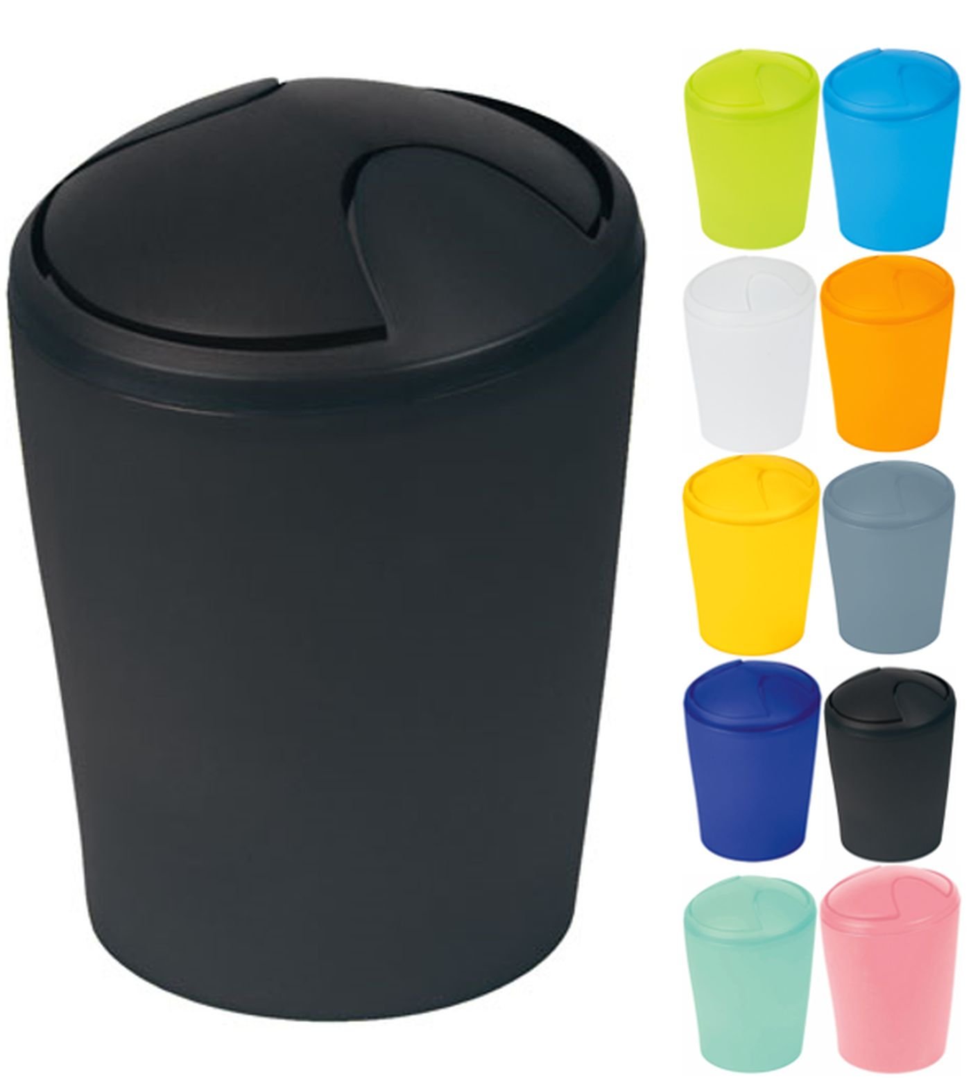 Black Polypropylene Laundry Basket - Durable & Lightweight for Home, Dorm, or Apartment Use
