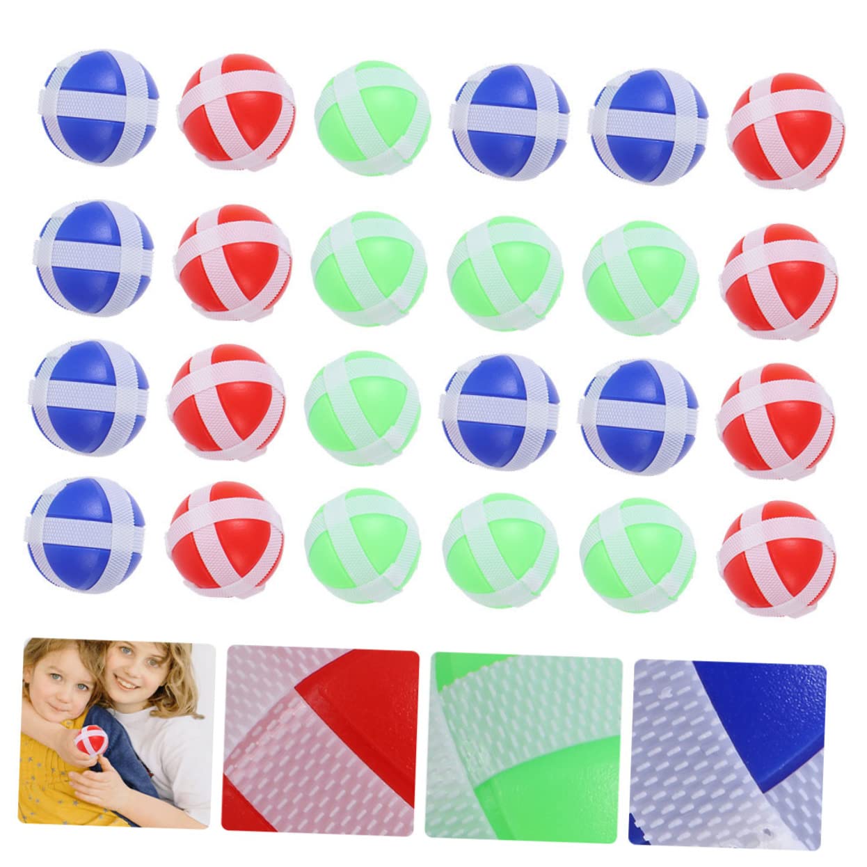 50 Pack Sticky Ball Toys for Kids - Fun Hook and Loop Throwing Balls for Indoor/Outdoor Play, Parent-Child Bonding, Classroom Activities & Sensory Development