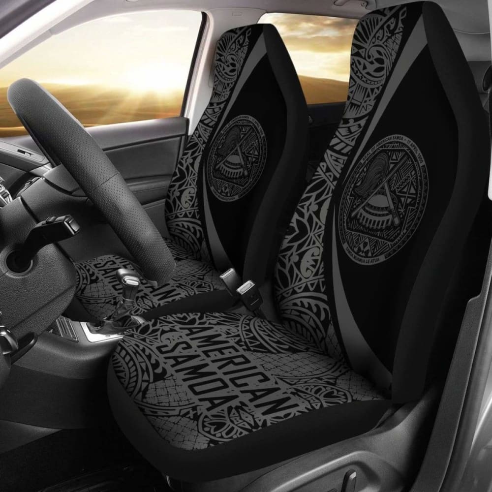 Premium American Samoa Car Seat Covers - Breathable Circle Design (Model 105905) for Cars, SUVs & Trucks - Perfect for Road Trips & Daily Commutes