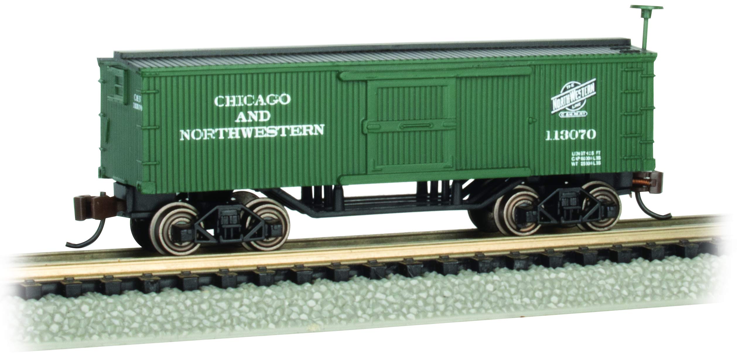 Bachmann Trains - Old-Time Box Car - C&NW™ - N Scale Model Train for Railroad Layouts & Collectors - Perfect for Dioramas, Displays & Hobby Scenes