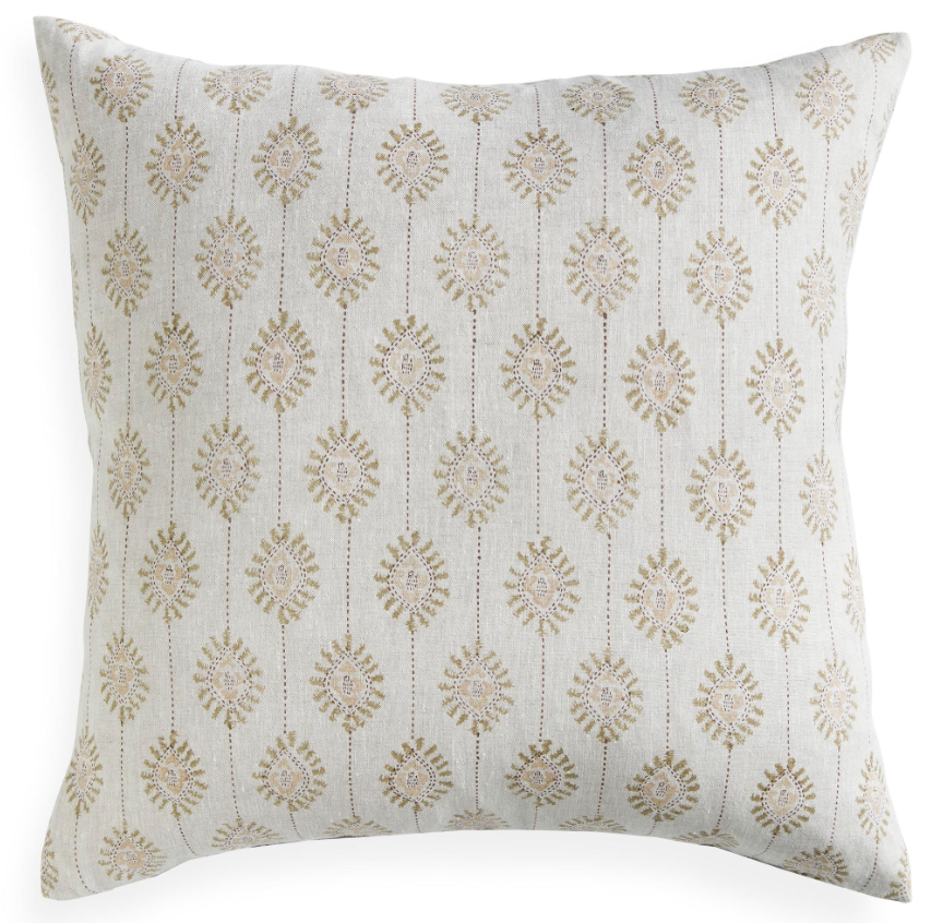 Premium Bombay Shell Pillow Cover - Decorative Seashell Print Cotton Cushion Case for Sofa, Bed & Home Decor - Beach & Coastal Style Living Room Accessories