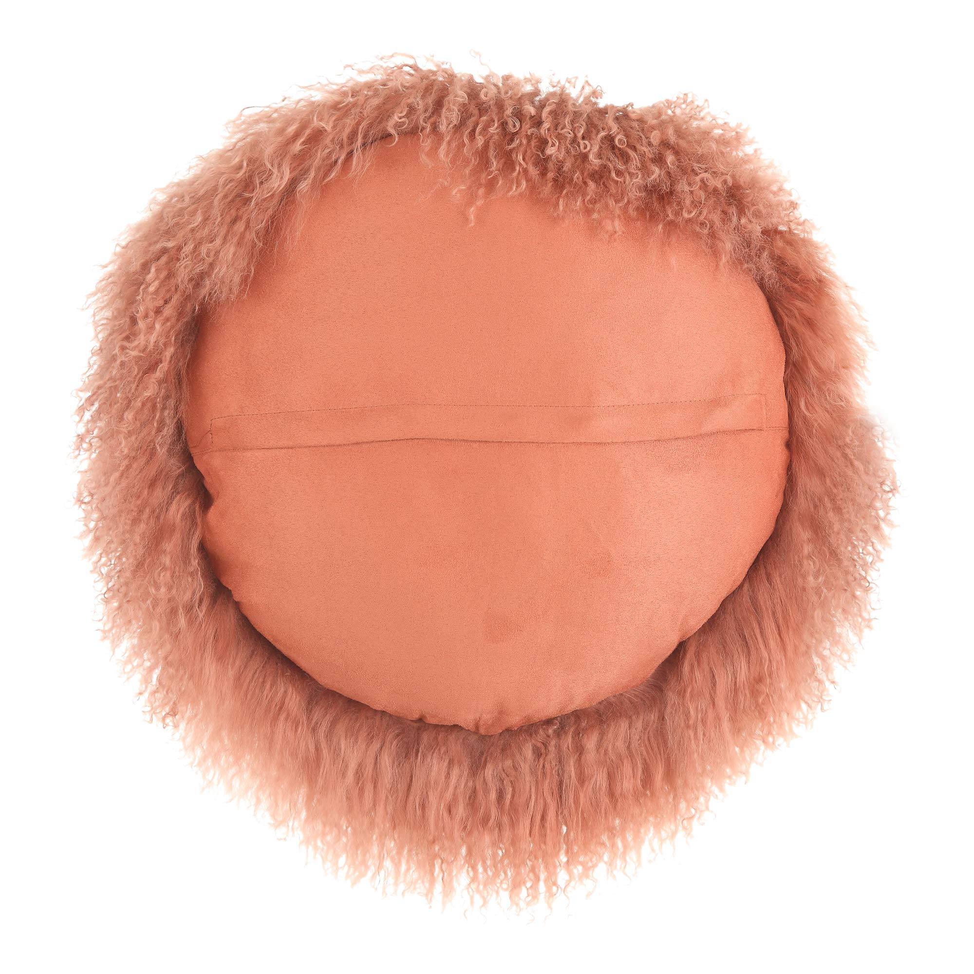 Moe's Home Collection Dome Pillow - Soft & Comfortable Orange Decorative Throw Pillow for Sofa, Bed, Living Room - Perfect for Home Decor, Cozy Reading Nook & Lounge Relaxation