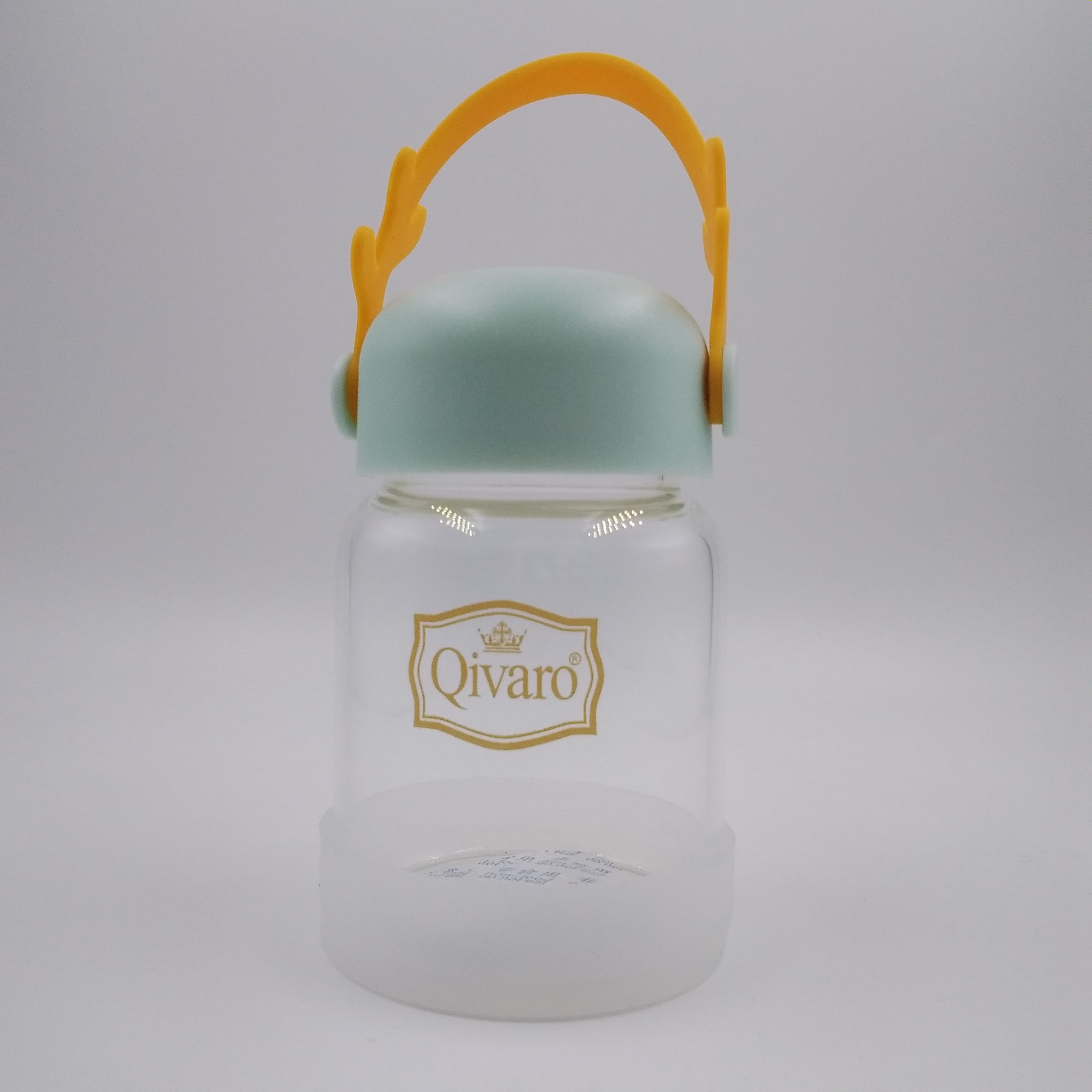 QIVARO QGS007 200ml Glass Shaker Bottle - Premium Protein Mixer for Gym, Smoothies & Meal Prep - BPA-Free Leak Proof Design