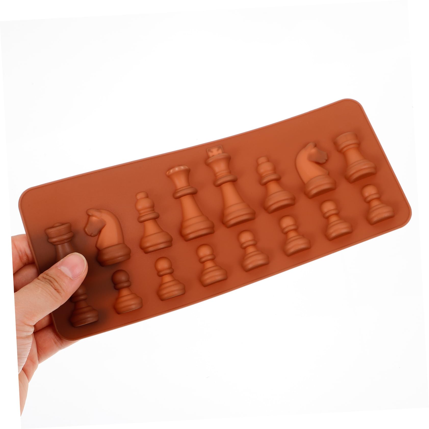 16-Piece Silicone Chess Molds for Resin, Chocolate, Soap, Baking - 3D Chess Shape Ice Cube & Cake Molds - Perfect for DIY Crafts, Party Decor, and Unique Gifts