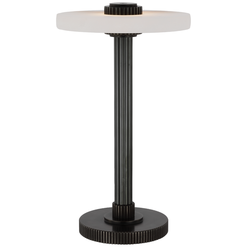 Arden 9 Rechargeable LED Accent Lamp - Bronze Finish Modern Table Light for Bedroom, Living Room & Office Decor - Portable Cordless Night Light with USB Charging