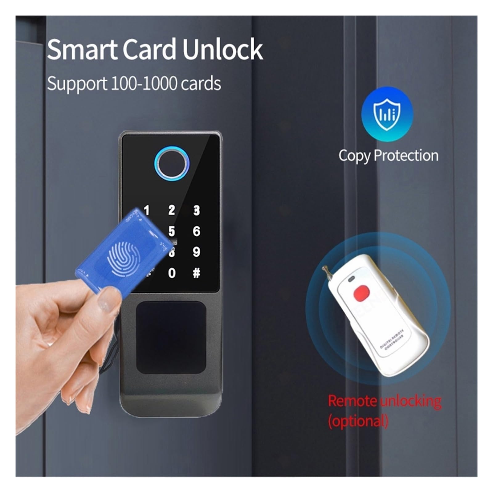Tuya Smart Lock - Waterproof WiFi Fingerprint & Digital Password Lock for Outdoor Gates - Remote App Control & Double-Sided Access - Ideal for Home Security & Smart Entry Systems