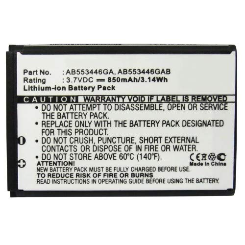 Synergy Digital Replacement Battery for Samsung AB553446GABSTD - 850mAh Li-ion High Capacity Cell Phone Battery - Compatible with Samsung AB553446GA - Perfect for Extended Usage, Travel, and Emergency Power Backup