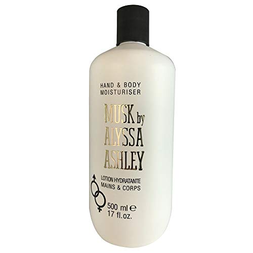 Alyssa Ashley MUSK Hand & Body Lotion Moisturizer - 500ml for Dry Skin Care, Hydration & Softening - Perfect for Daily Use, Travel & Gift Giving