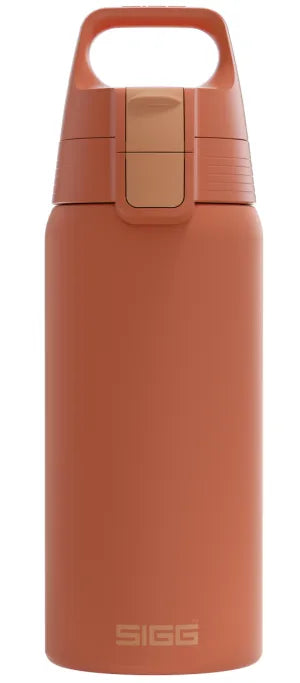 SIGG Shield Therm One 0.5L Insulated Water Bottle - Eco Red | BPA-Free Vacuum Flask for Hot & Cold Drinks | Perfect for Hiking, Gym & Office Use