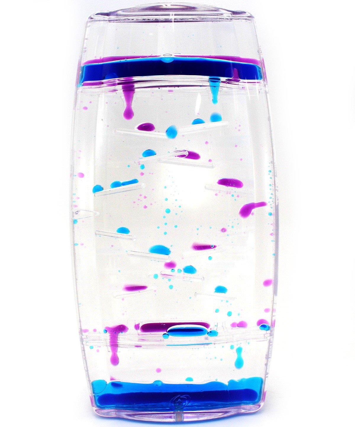 AZ Trading & Import Liquid Motion Timer - Purple & Blue Hourglass Sand Timer for Relaxation, Meditation, and Office Decor | Perfect for Stress Relief, Yoga, and Home Decoration