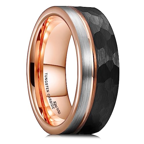 Rose Gold Hammered
