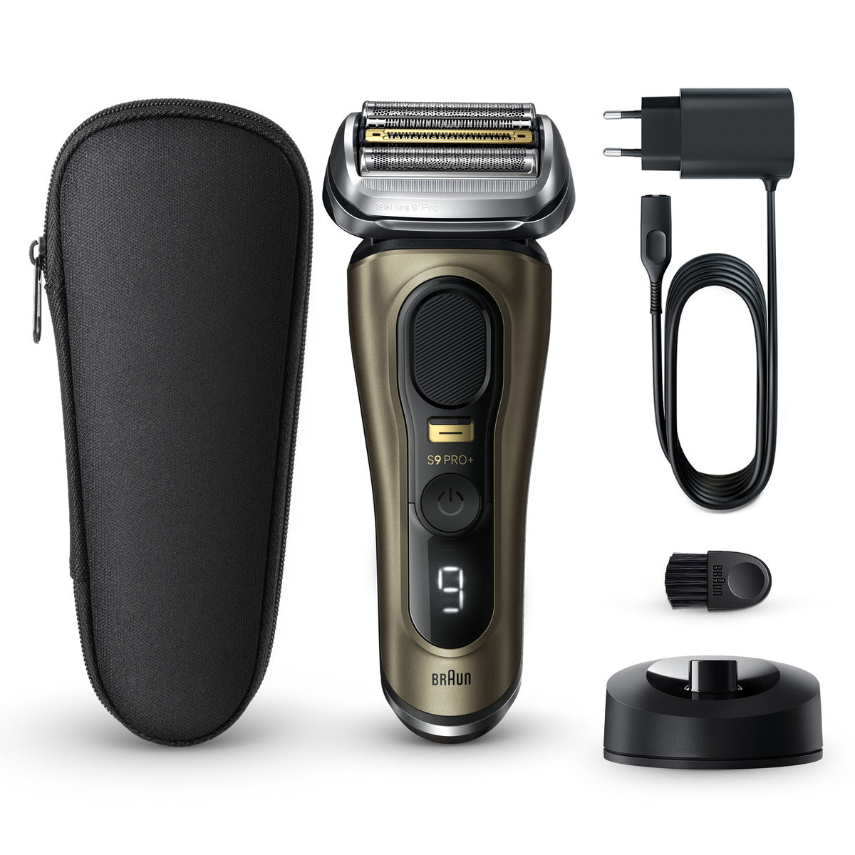 Braun Series 9 PRO+ 9519S Wet & Dry Electric Shaver for Men - Close Shave with Precision Trimmer | Perfect for Travel, Business & Daily Grooming