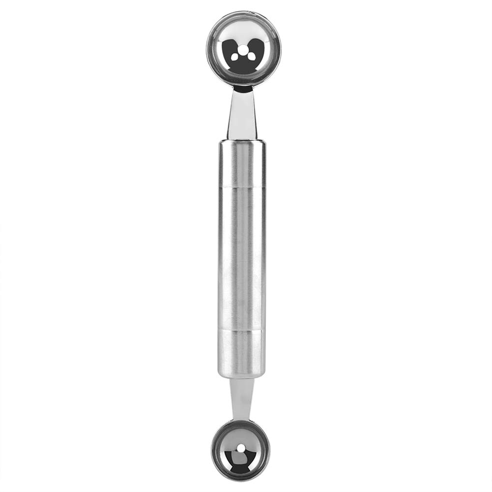 Premium Stainless Steel Watermelon Baller & Fruit Carving Knife - Dual-Ended Kitchen Tool for Melon Balls & Fruit Carving - Perfect for Summer BBQs, Fruit Platters & Cocktail Garnishes
