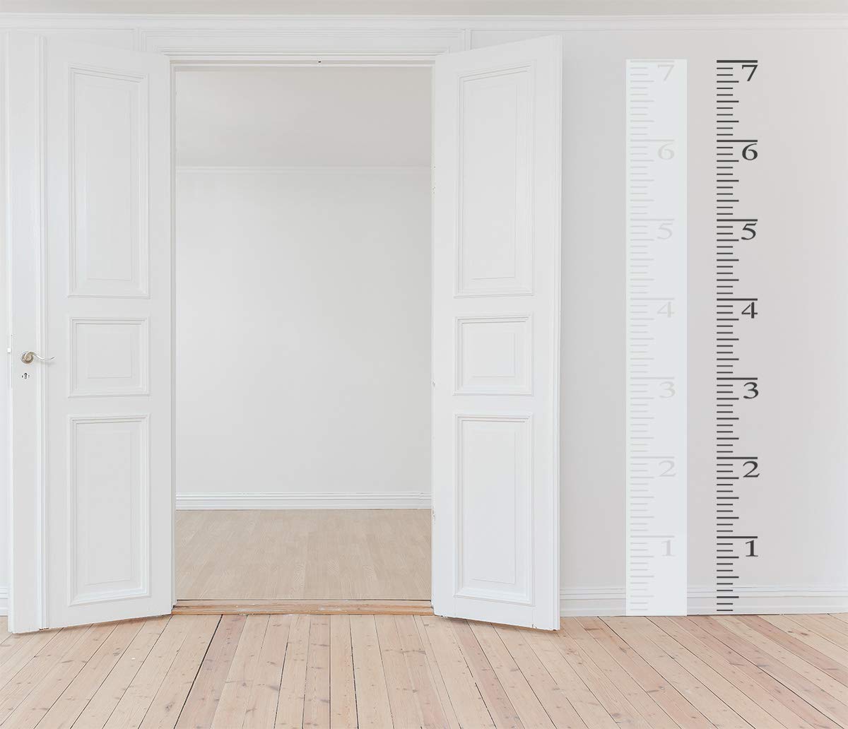 Onwon 7 Feet Kids Growth Chart Stencil - Reusable Height Measuring Ruler Template for Wood Painting | Perfect for Nursery Decor, Baby Milestone Tracking & DIY Home Projects