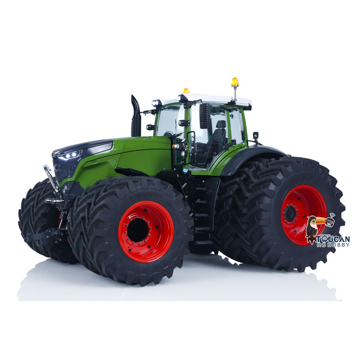 LESU AOUE 1050 1/14 Scale 4x4 RC Tractor Truck with Metal Body, Hydraulic System, Double Wheels, Smoke & Sound Effects - Remote Control Farm Vehicle for Kids & Adults - Perfect for Agricultural Play, Farm Simulation & RC Hobby Enthusiasts