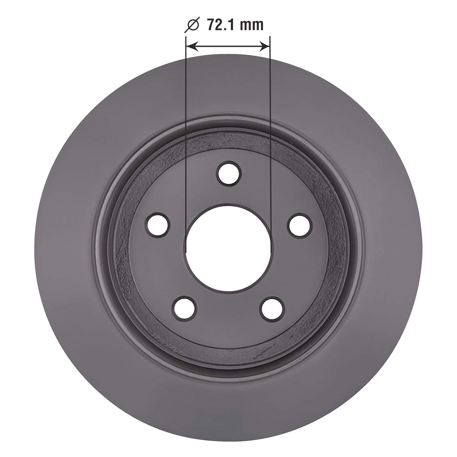 Goodyear 214628GY AntiOx Coated Rear Brake Rotor for Jeep Wrangler 2007-2018 (JK) | Heavy-Duty Truck & SUV Brake Disc | Perfect for Off-Roading & Daily Commuting