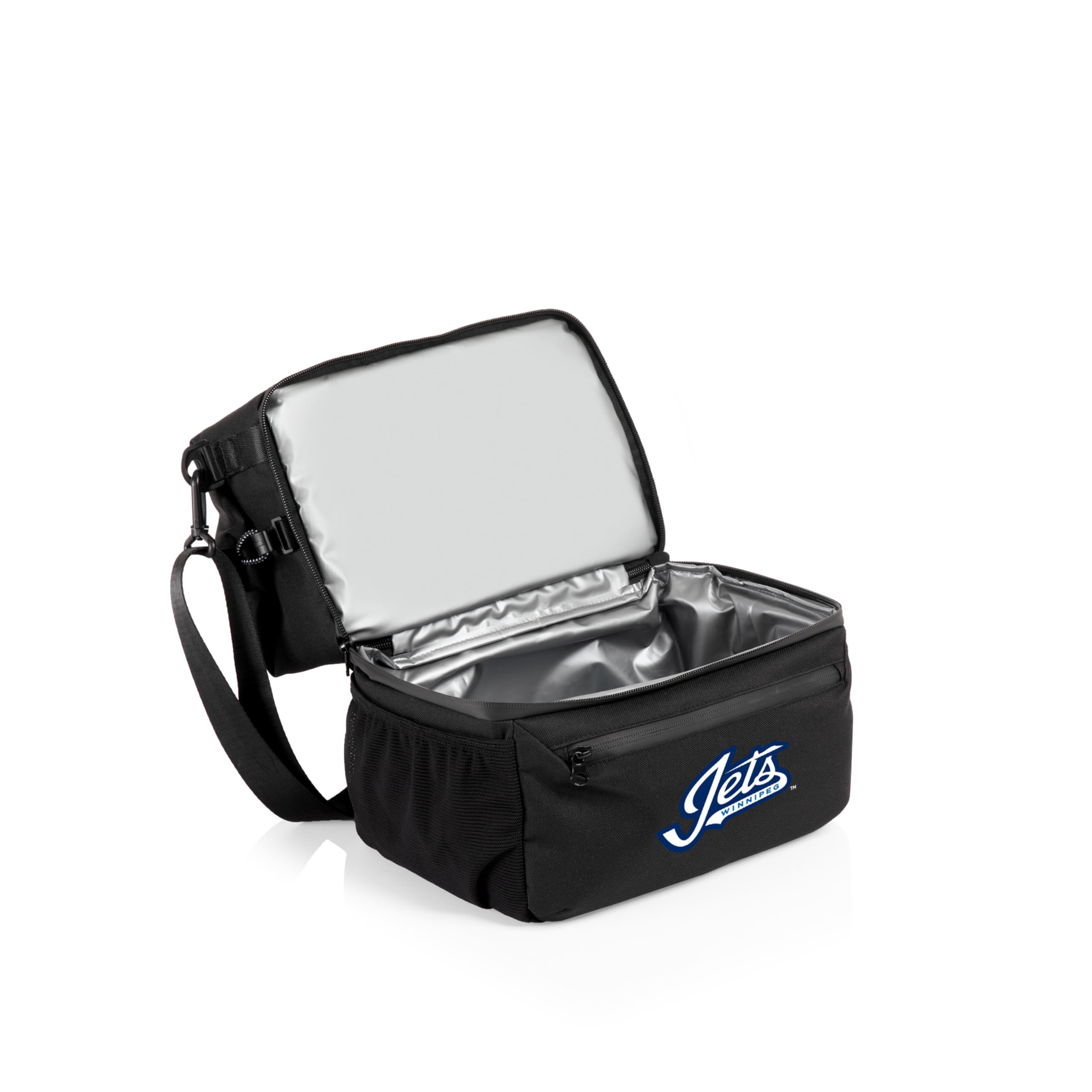 **PICNIC TIME NHL Tarana Insulated Lunch Bag Cooler with Utensils – Eco-Friendly Recycled Material, Portable Picnic Set for Outdoor, Work & School – Reusable Upcycled Lunch Box for Camping, Beach & Travel**