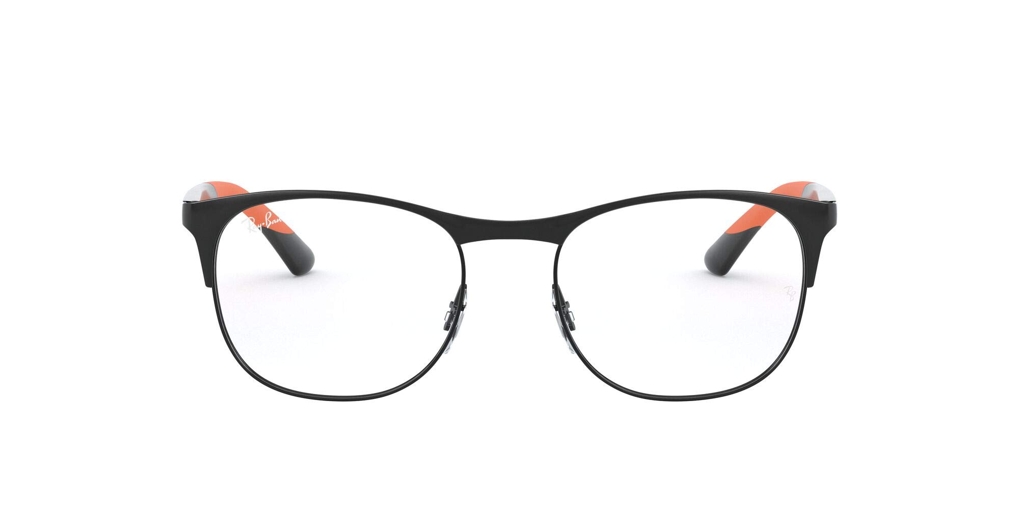 Ray-Ban Rx6412 Metal Square Prescription Eyeglass Frames for Men - Classic Retro Style Eyewear for Work, Driving & Everyday Wear