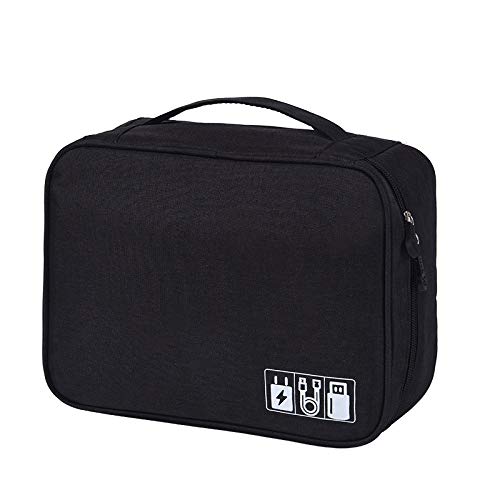 Travel Cable Organizer Bag - Universal Electronics Accessories Case for Chargers & Power Banks | Perfect for Business Trips & Daily Commute