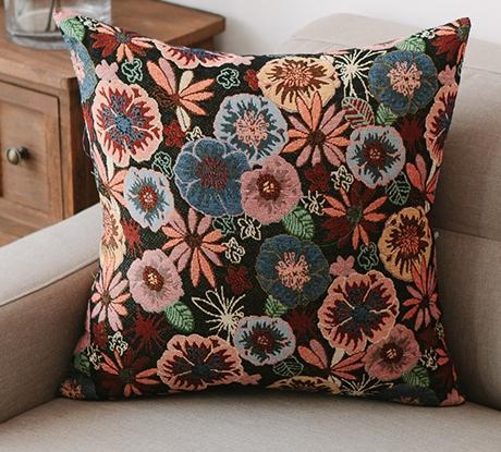Bohemian Geometric Pattern Chenille Throw Pillow for Couch & Sofa - Soft Decorative Pillow Covers for Living Room, Bedroom - Perfect for Home Decor, Accent Pillows & Cozy Comfort