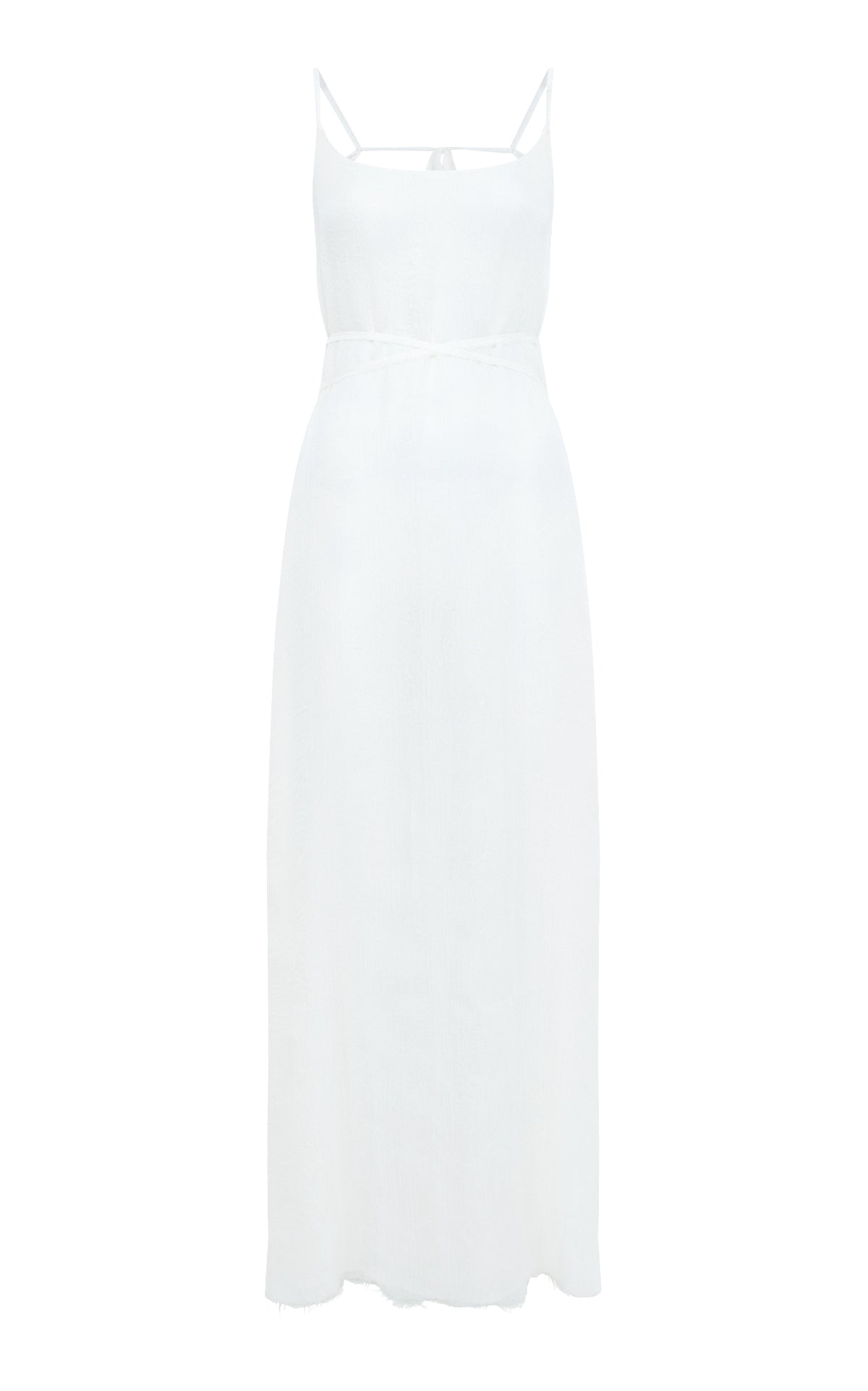 Amir Slip Maxi Dress in Ivory Silk Gauze - Elegant Flowy Summer Dress for Women | Perfect for Beach Weddings, Date Nights & Vacation Outfits