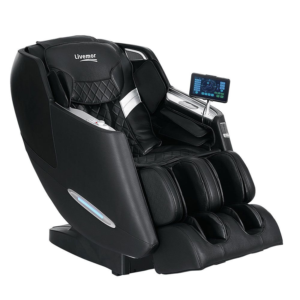 Livemor Electric Massage Chair Recliner with Full Body Shiatsu Massage for Home Use - Perfect for Relaxation, Pain Relief, and Stress Relief in Living Room or Bedroom