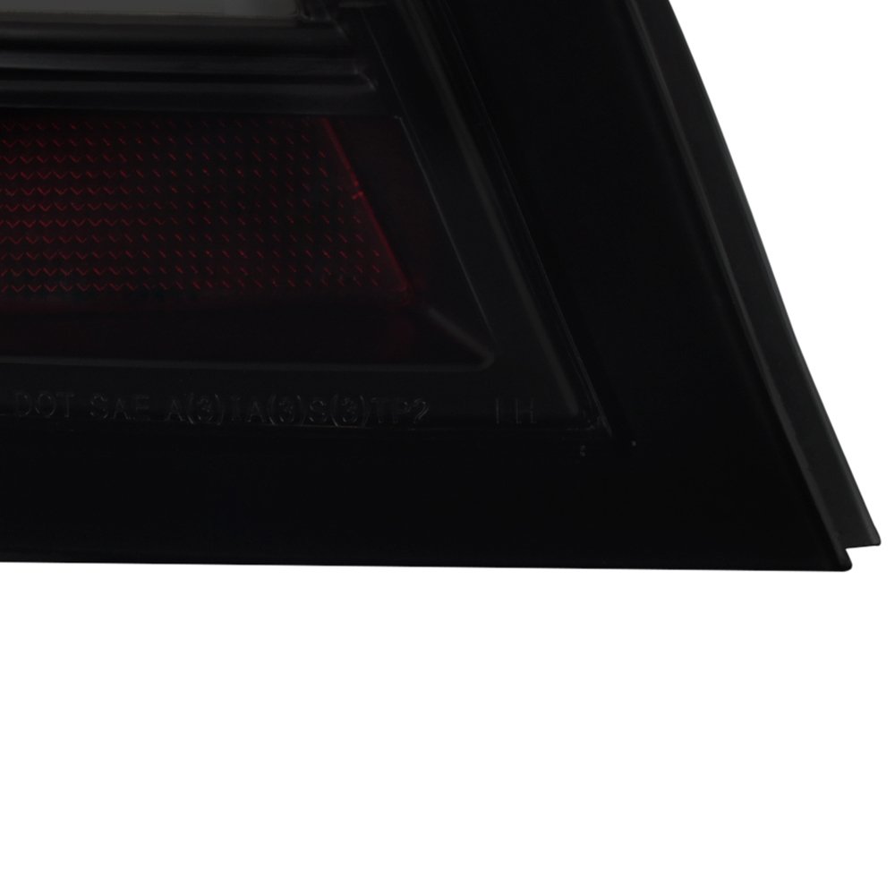 AKKON Smoked Black LED Tail Lights Replacement Pair for 2004-2008 Pontiac Grand Prix - Left & Right Brake Lamps - Enhanced Night Visibility & Style Upgrade for Sedans