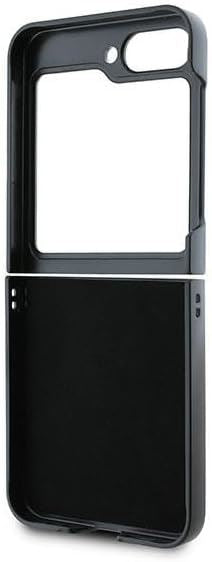Karl Lagerfeld Saffiano Monogram Leather Case for Samsung Galaxy Z Flip 6 - Premium Black Luxury Phone Cover | Slim Protective Flip Case for Women & Men | Perfect for Work, Travel & Everyday Use