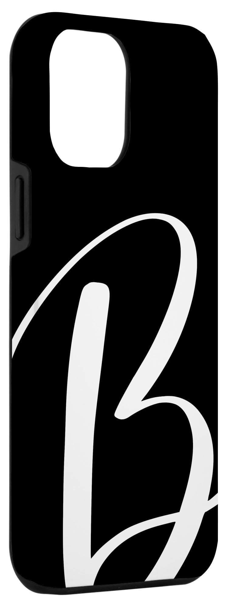 iPhone 12 Pro Max Black & White Personalized Initial Case with Letter B - Perfect for Daily Use, Gifts, and Travel