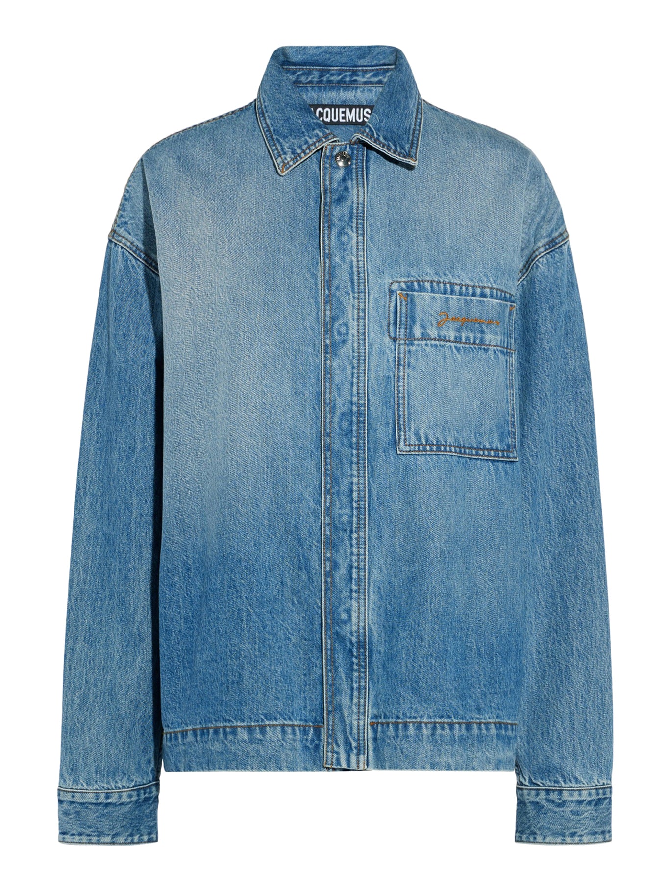 Stylish Boxy Denim Shirt for Women - Casual Oversized Denim Top with Button Front - Perfect for Streetwear, Layering & Everyday Outfits