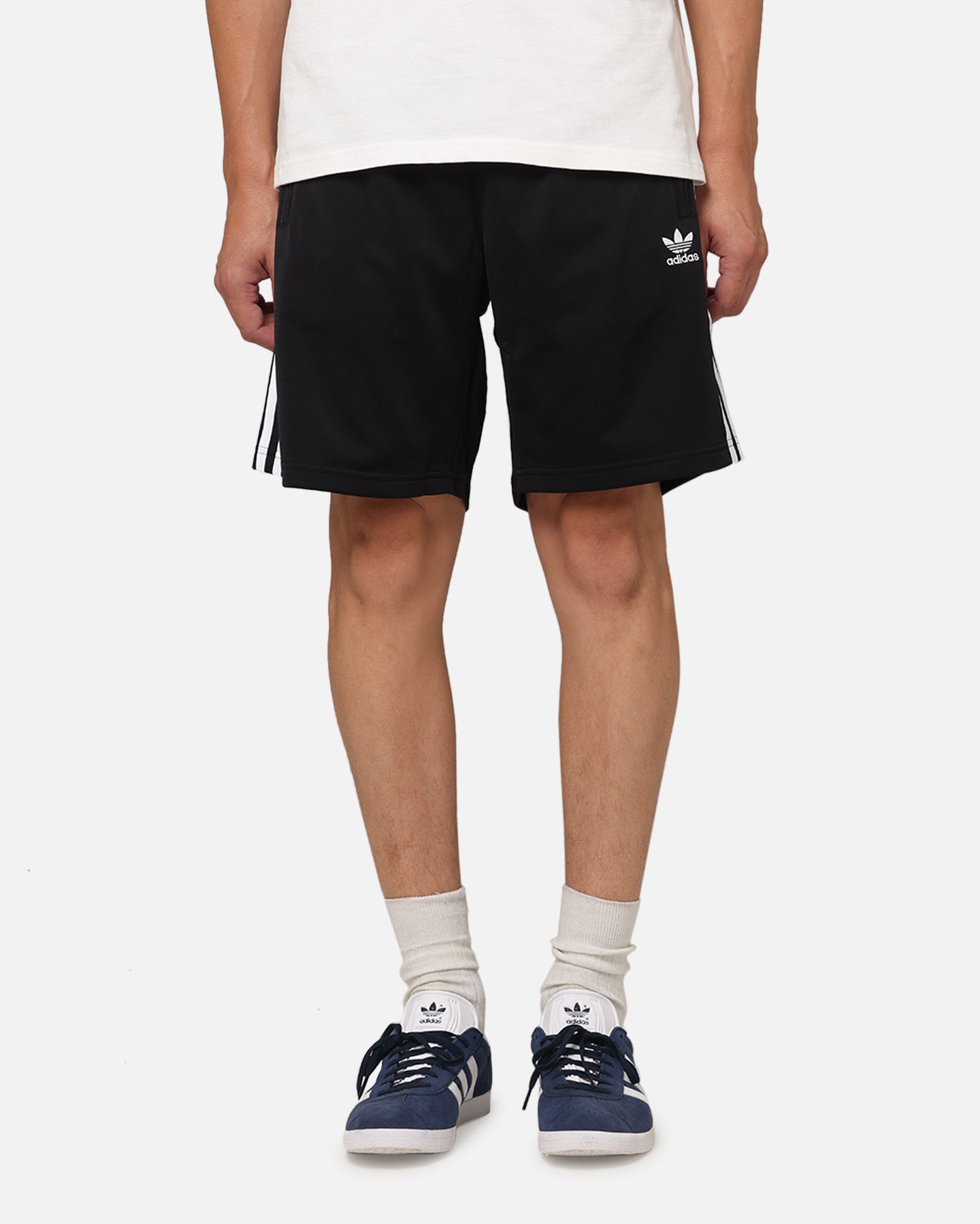 Adidas Firebird Track Shorts for Men & Women - Black & White Athletic Running Shorts | Gym, Workout, and Casual Wear