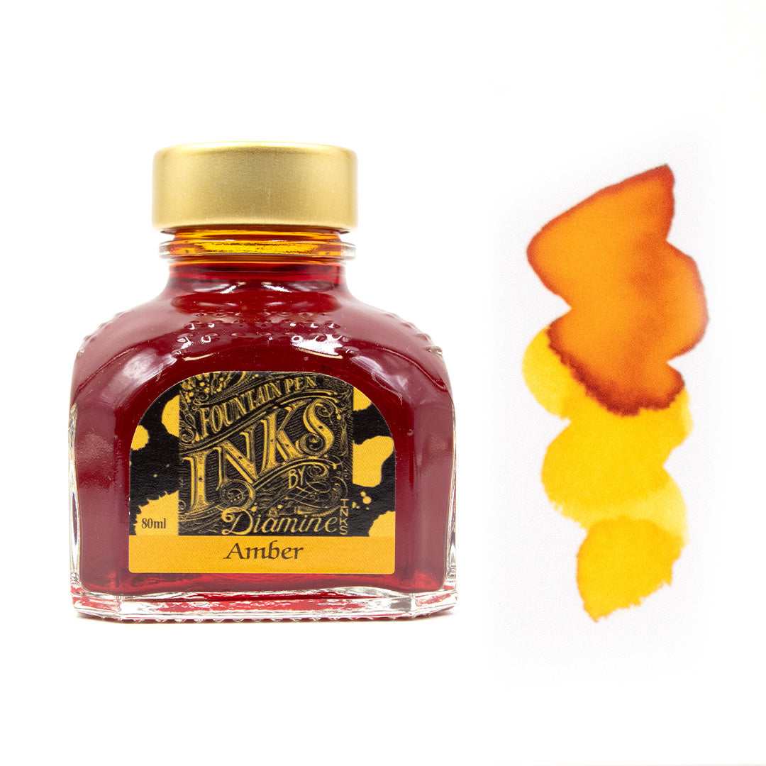 Premium Diamine Ink Bottle 80ml - Vibrant Fountain Pen Ink for Calligraphy, Journaling & Artistic Writing - Smooth Flow & Rich Colors