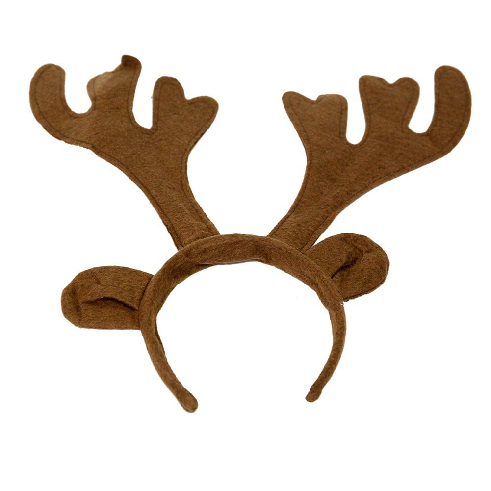 Festive Felt Reindeer Antlers Headband for Christmas Parties & Costumes