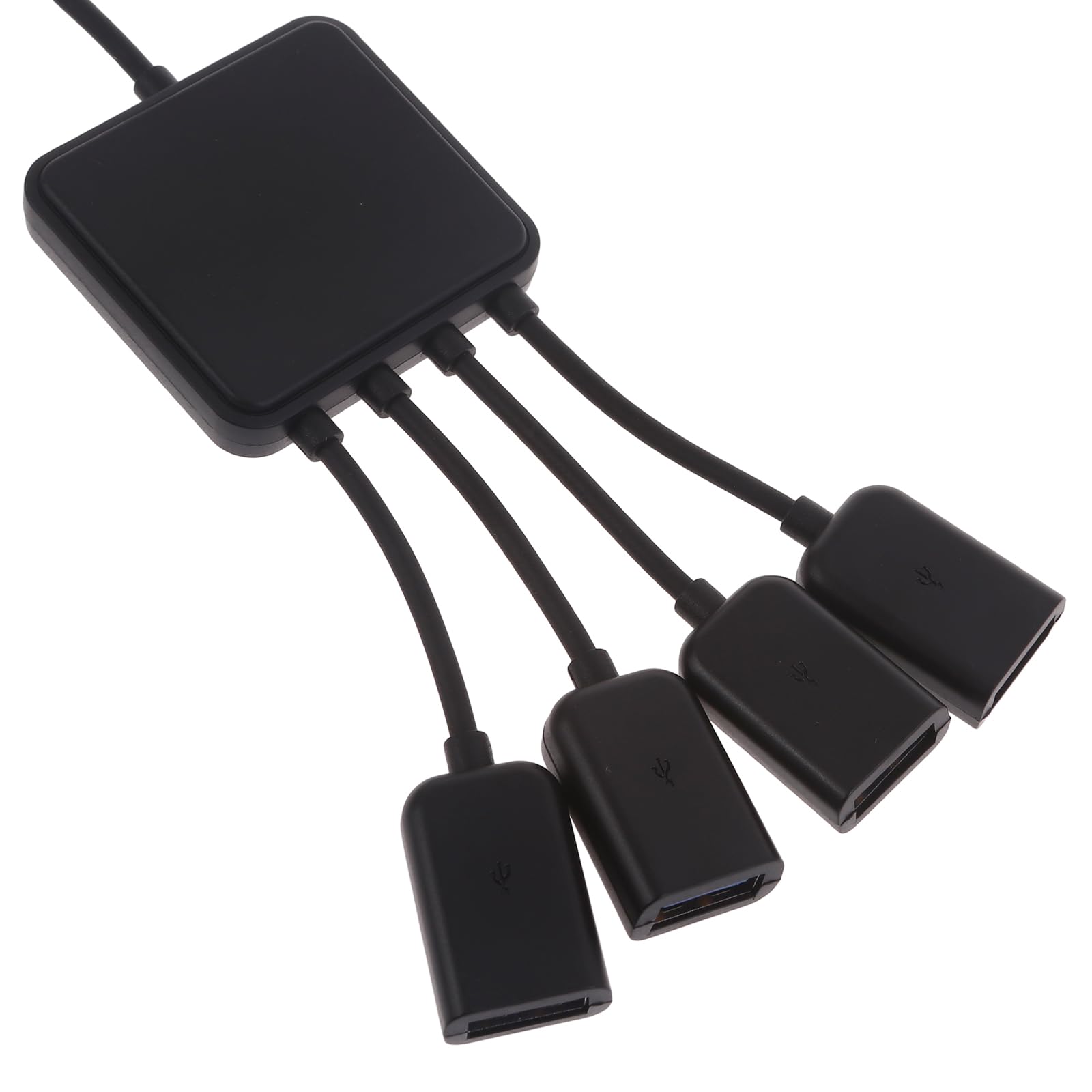 Bydezcon 4-Port USB 2.0 Hub Adapter - High-Speed USB Splitter for Keyboard, Mouse, USB Drives & External Devices - Perfect for Home Office, Gaming & Laptop Connectivity