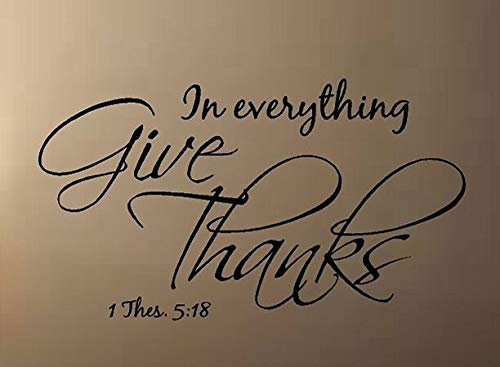 Custom Bible Verse Rubber Stamp - 1 Thessalonians 5:18 'Give Thanks' Stamp for Wedding Invitations, Save the Date Cards & Business Logos | Religious Cling Stamp for DIY Crafts & Stationery