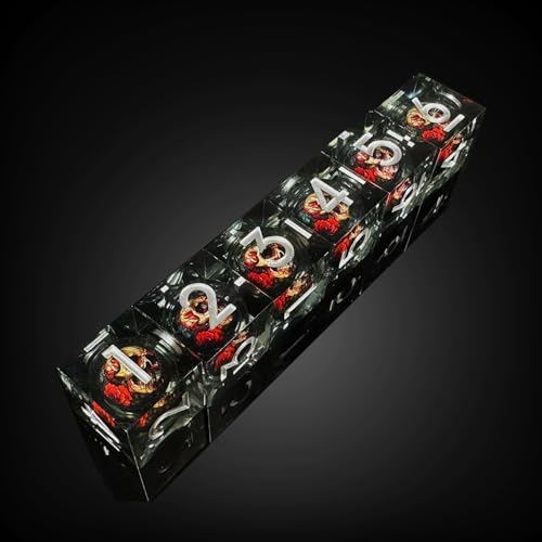 6 D6 Skull & Black